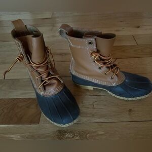 L.L. Bean 8” Bean Boots Duck Boots – Tan Leather – Women’s 7M